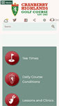 Mobile Screenshot of cranberryhighlands.com